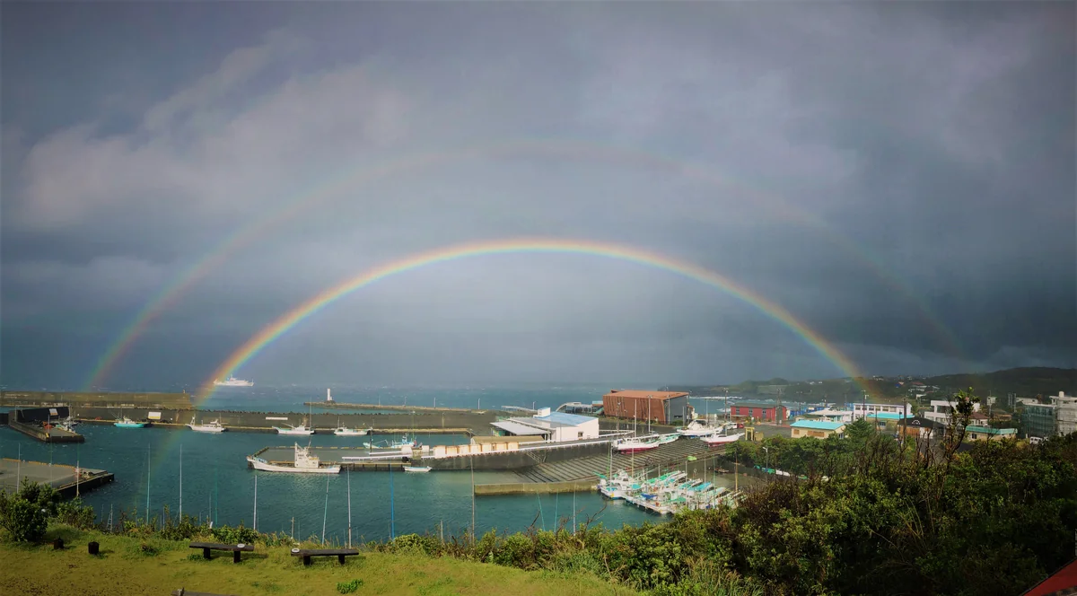 投稿写真：今朝もダブルレインボー