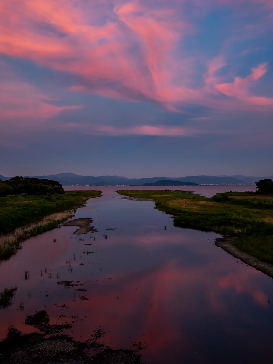 投稿写真：残照に染まる