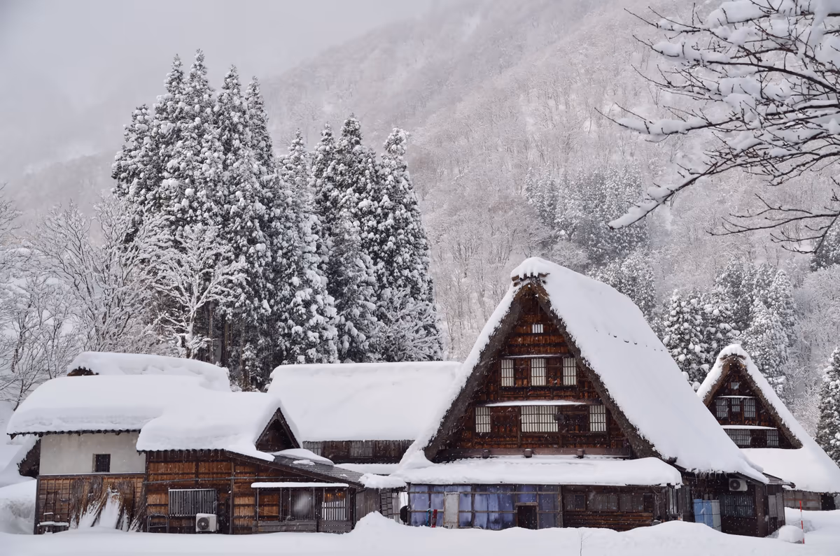 投稿写真：雪の中の合掌造