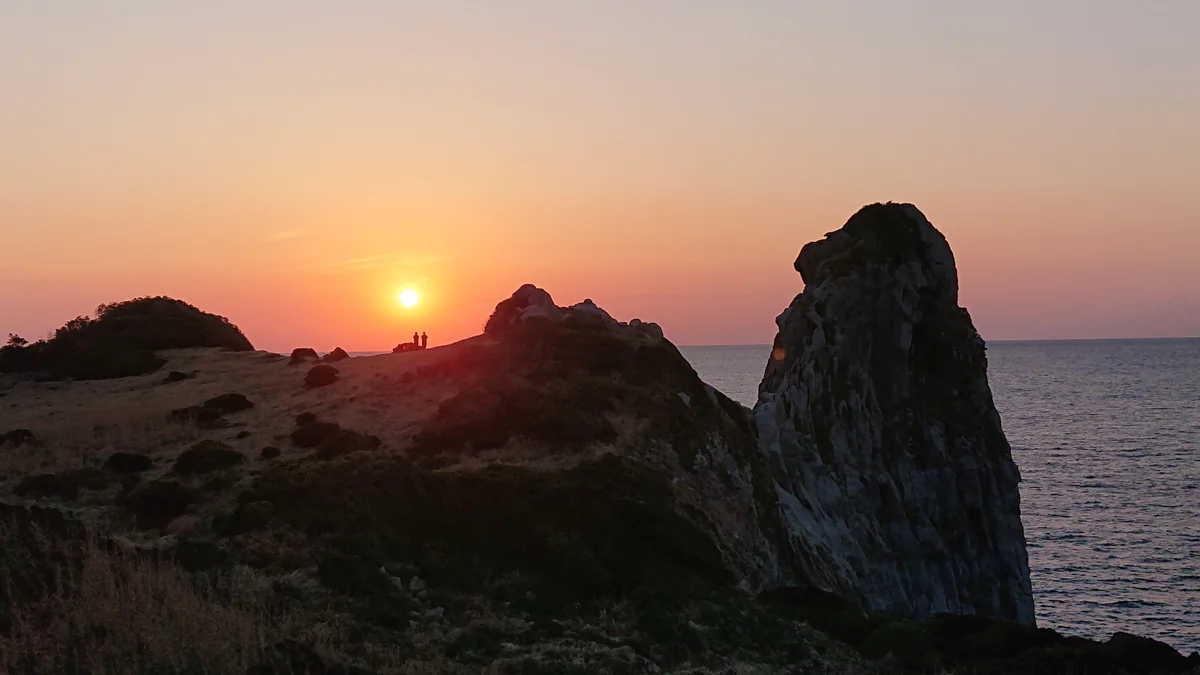 投稿写真：長崎 壱岐 猿岩の夕陽