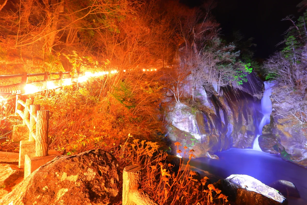 投稿写真：ライトアップ仙娥滝