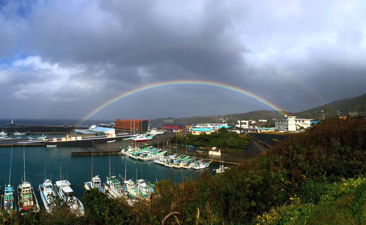 投稿写真：１２月のダブルレインボー