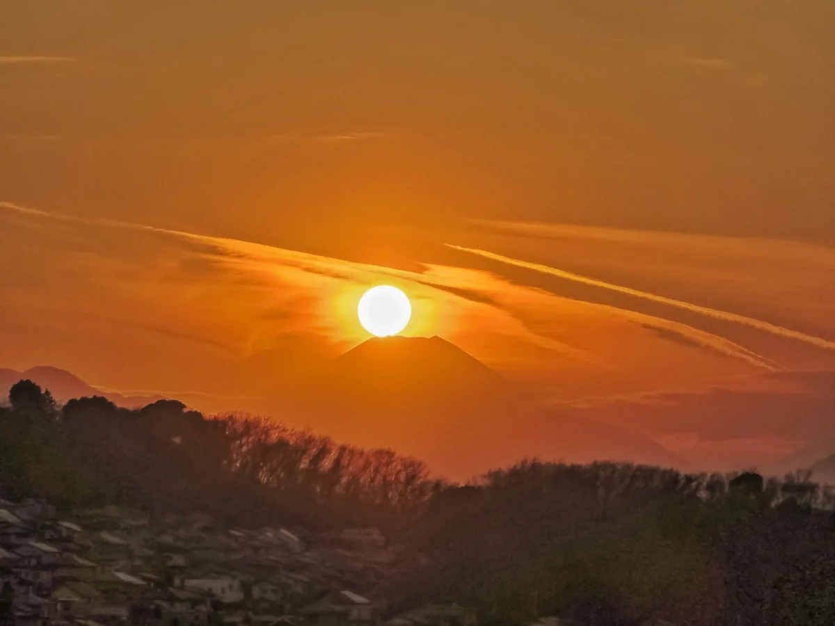 投稿写真：ダイヤモンド富士の始まり