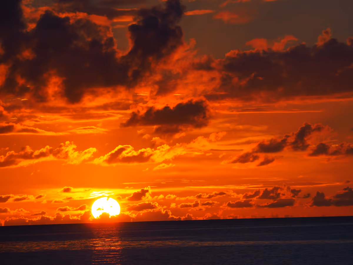投稿写真：フサキビーチからの夕日