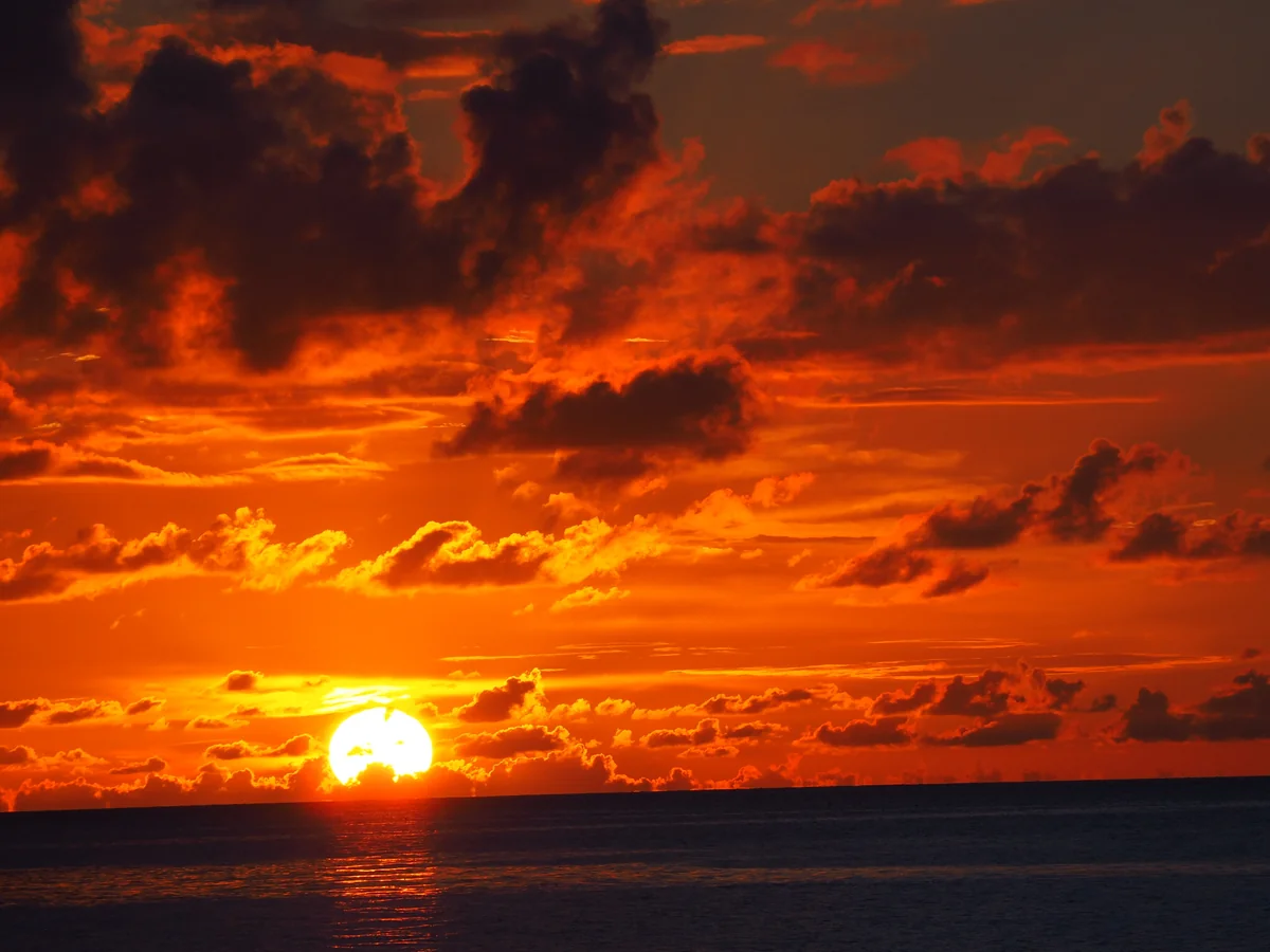 投稿写真：フサキビーチからの夕日