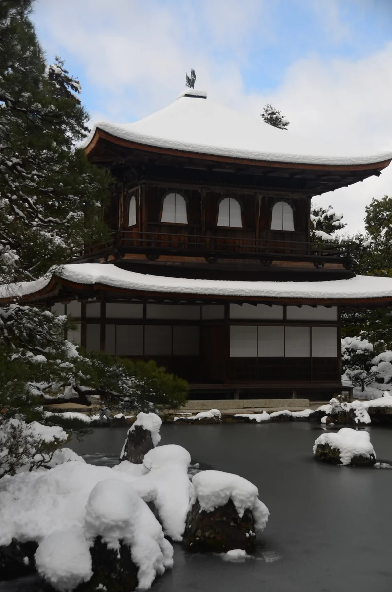 投稿写真：雪の慈照寺観音殿