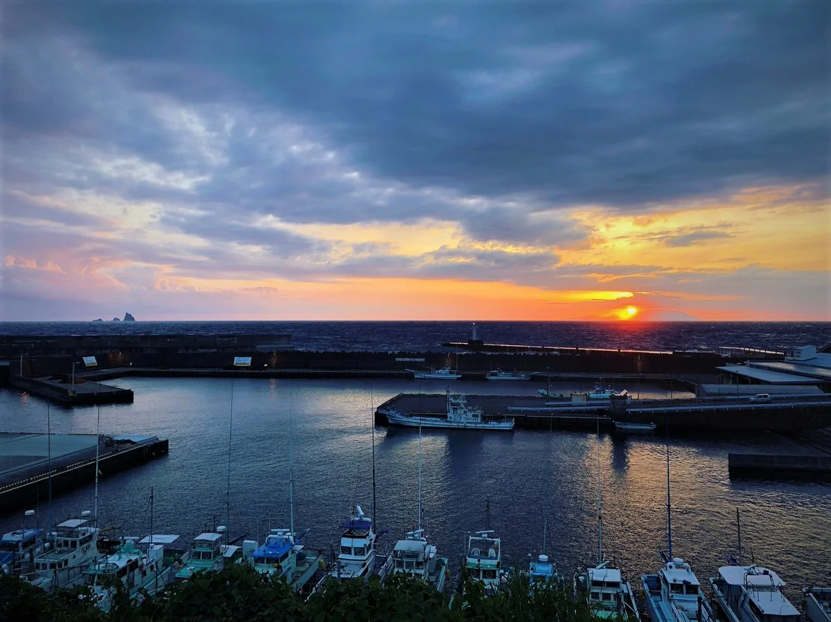 投稿写真：神津島に沈む夕陽