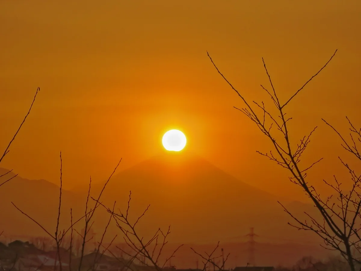 投稿写真：ダイヤモンド富士の始まり