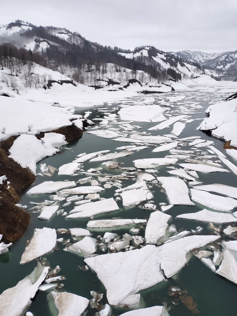 投稿写真：雪流れ