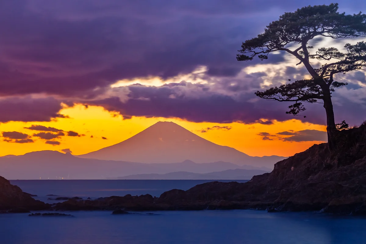 投稿写真：秋谷海岸より富士