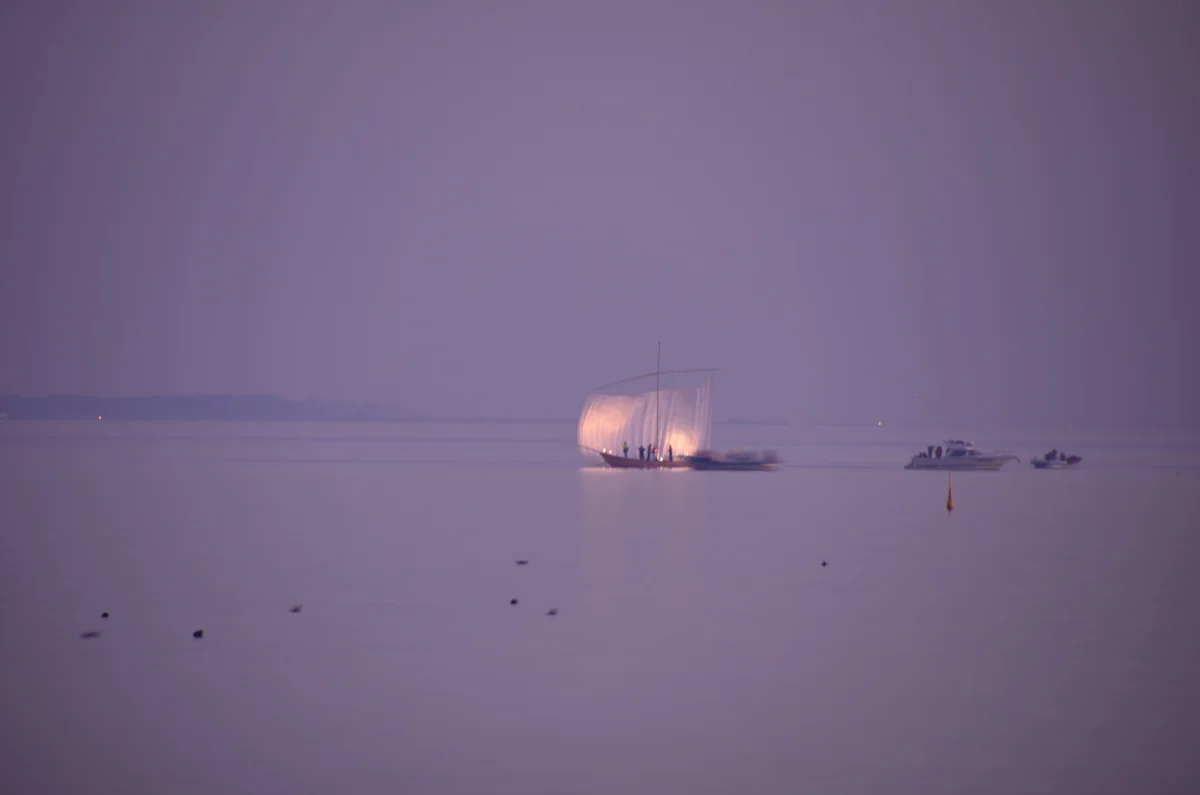投稿写真：霞ケ浦　帆引き漁