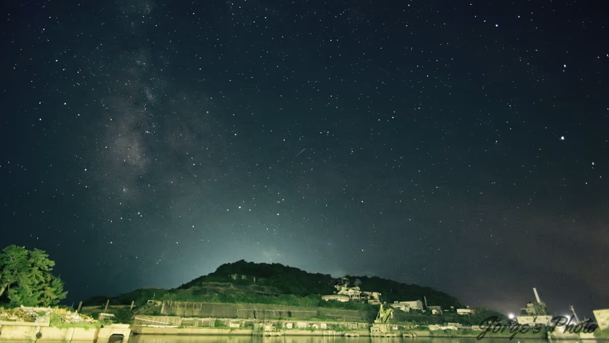 投稿写真：炭鉱の夜空