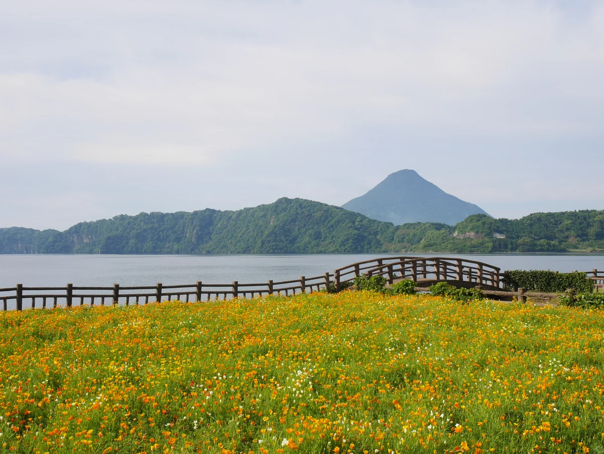 投稿写真：089池田湖と開聞岳（鹿児島）