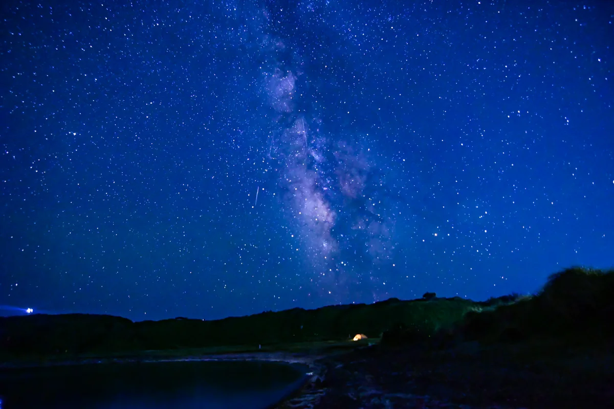 投稿写真：天の川と流星
