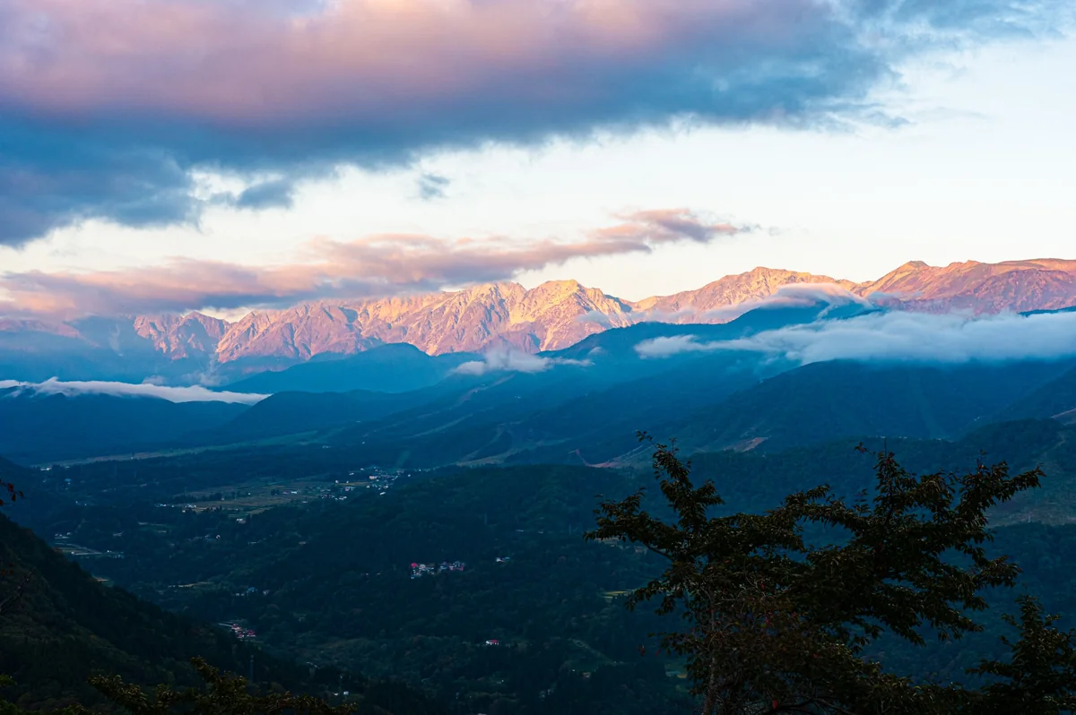 投稿写真：北アルプスのモルゲンロード