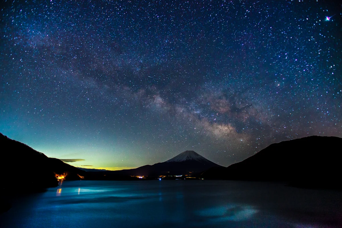 投稿写真：富士山と天の川