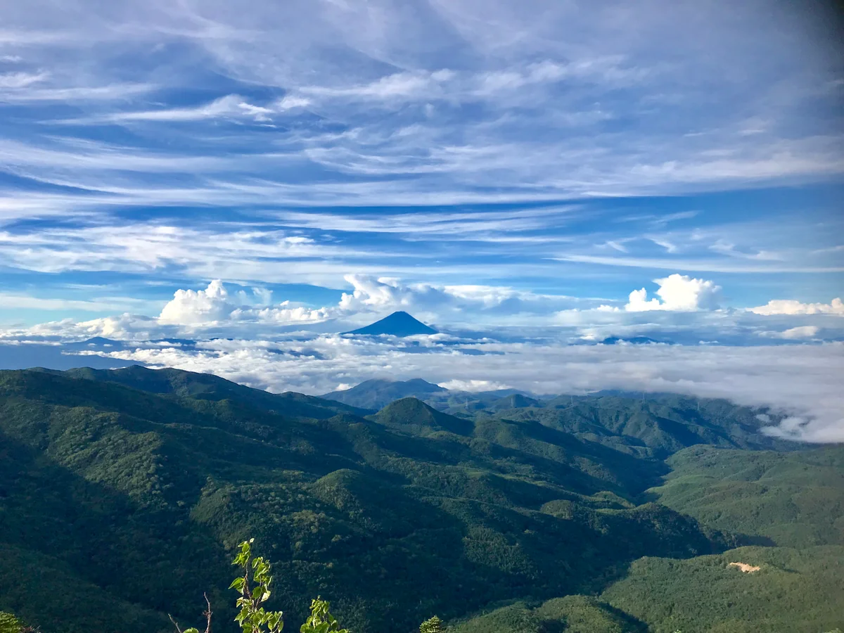 投稿写真：朝日岳付近からの富士山