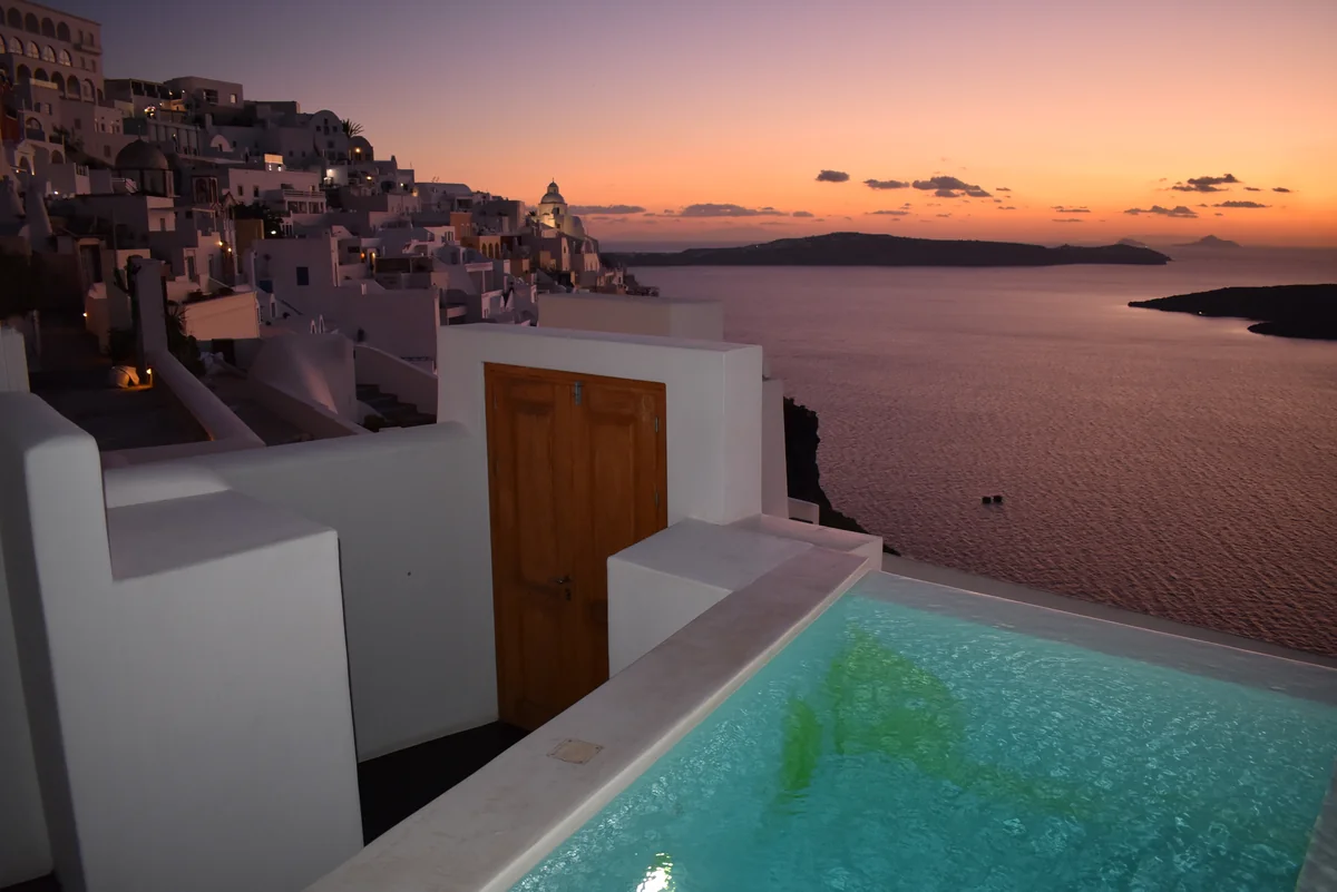 投稿写真：ギリシャ　サントリーニ島　夕焼け