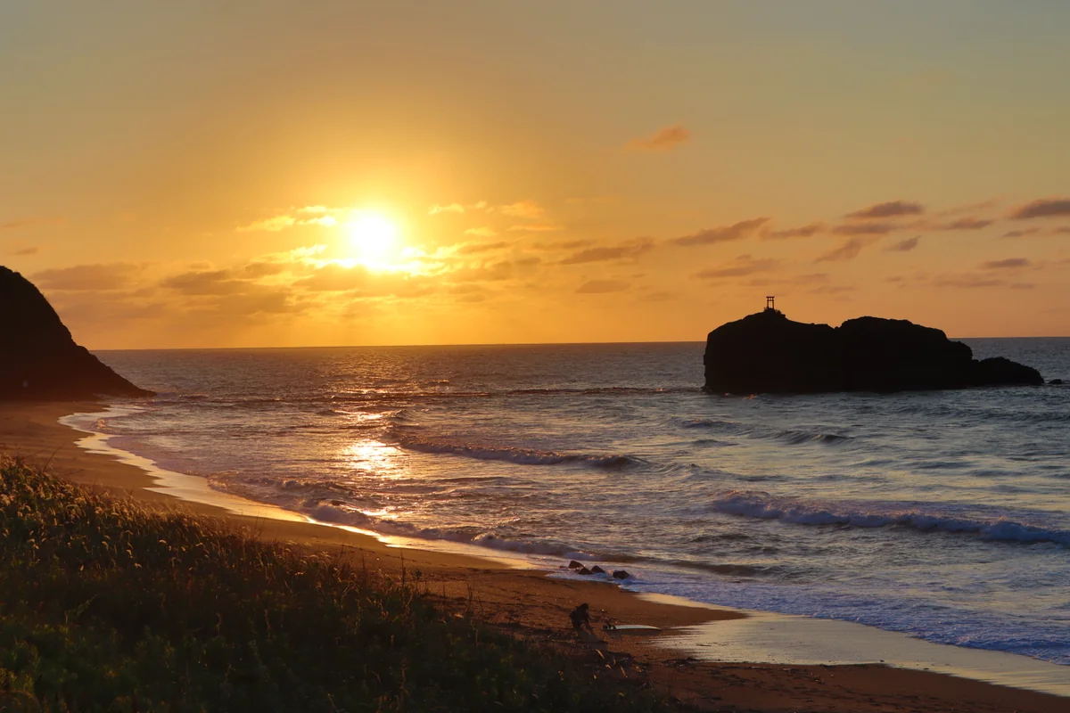 投稿写真：白兎海岸の夕陽