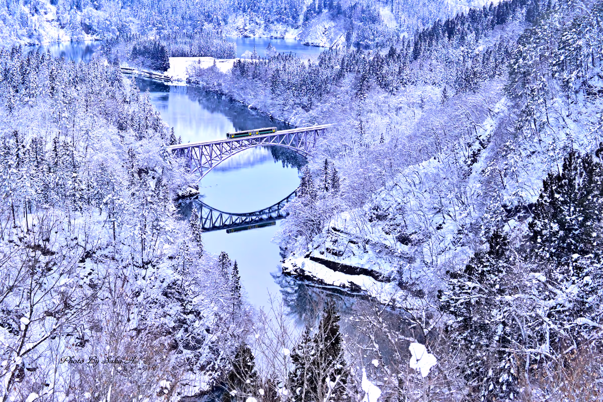 投稿写真：只見線の雪景色