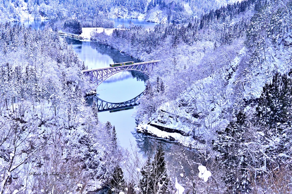 投稿写真：只見線の雪景色