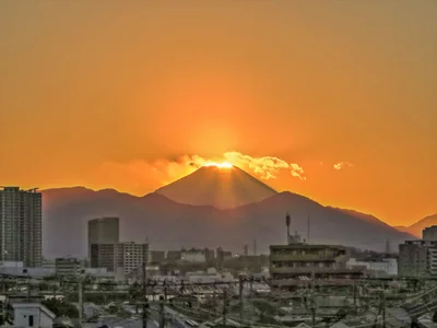 投稿：ダイヤモンド富士最後の輝き
