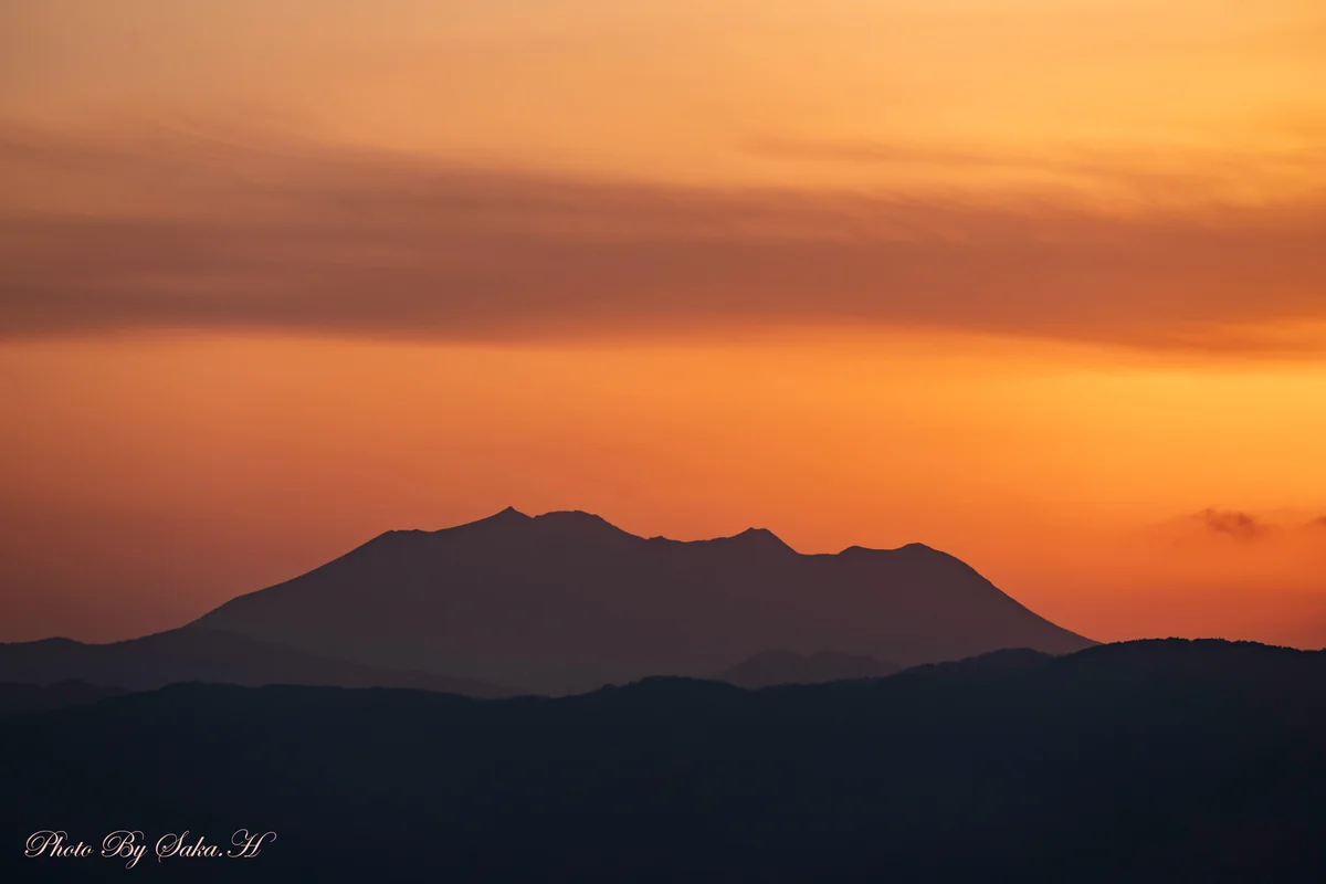 投稿写真：燃える御岳山
