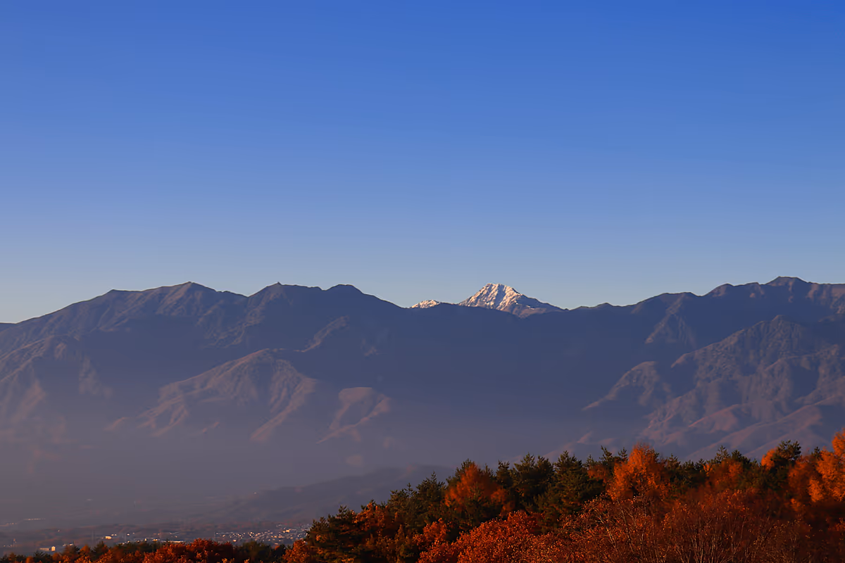 投稿写真：朝陽を受ける北岳