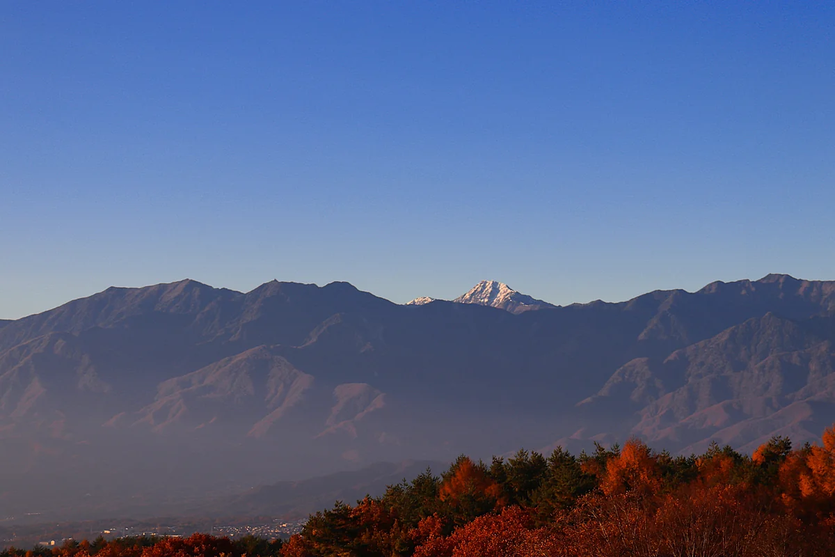 投稿写真：朝陽を受ける北岳