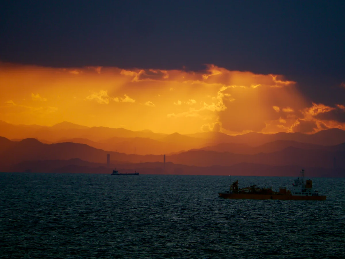 投稿写真：和歌山から見た徳島の美しき山々
