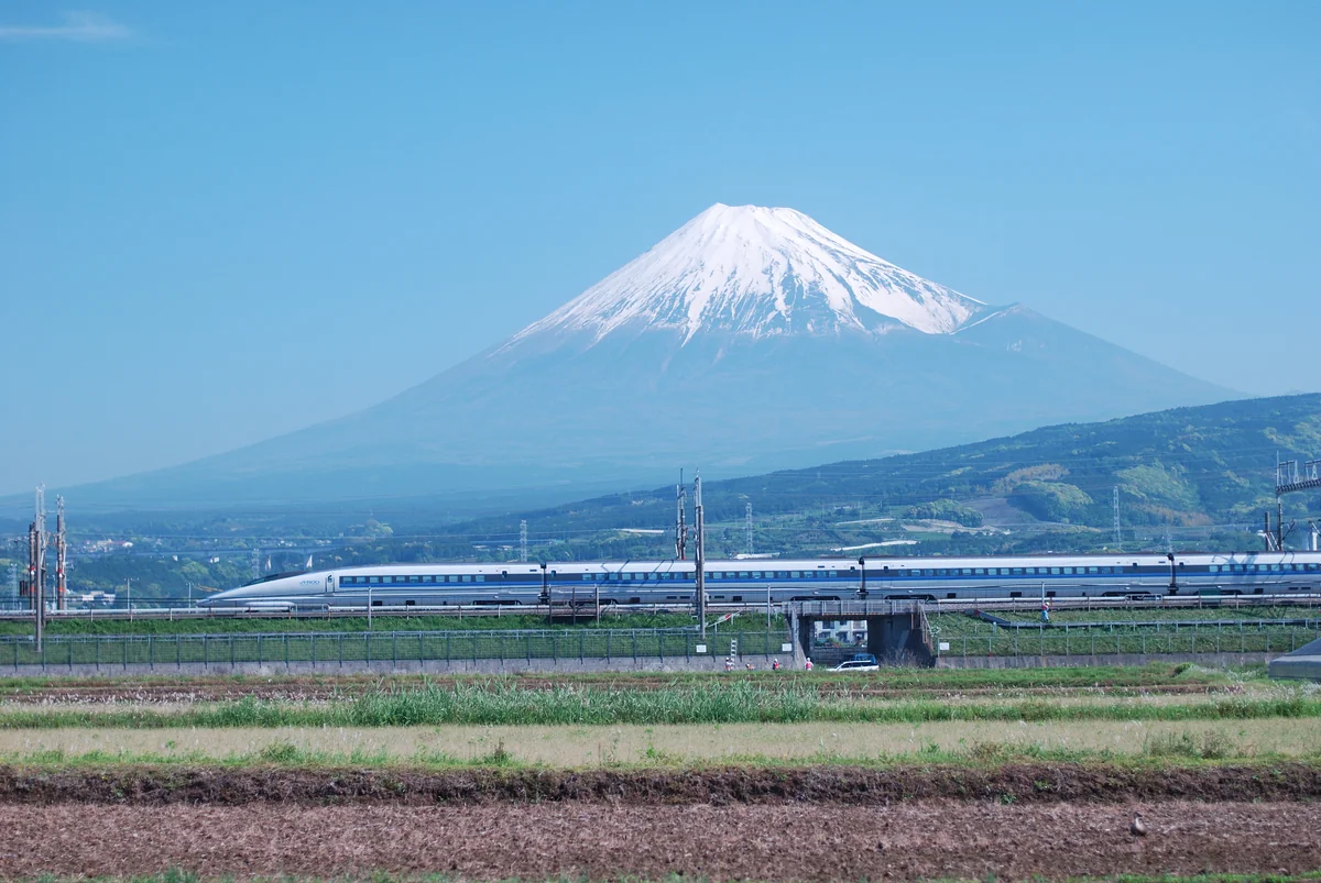 投稿写真：富士山と500系新幹線