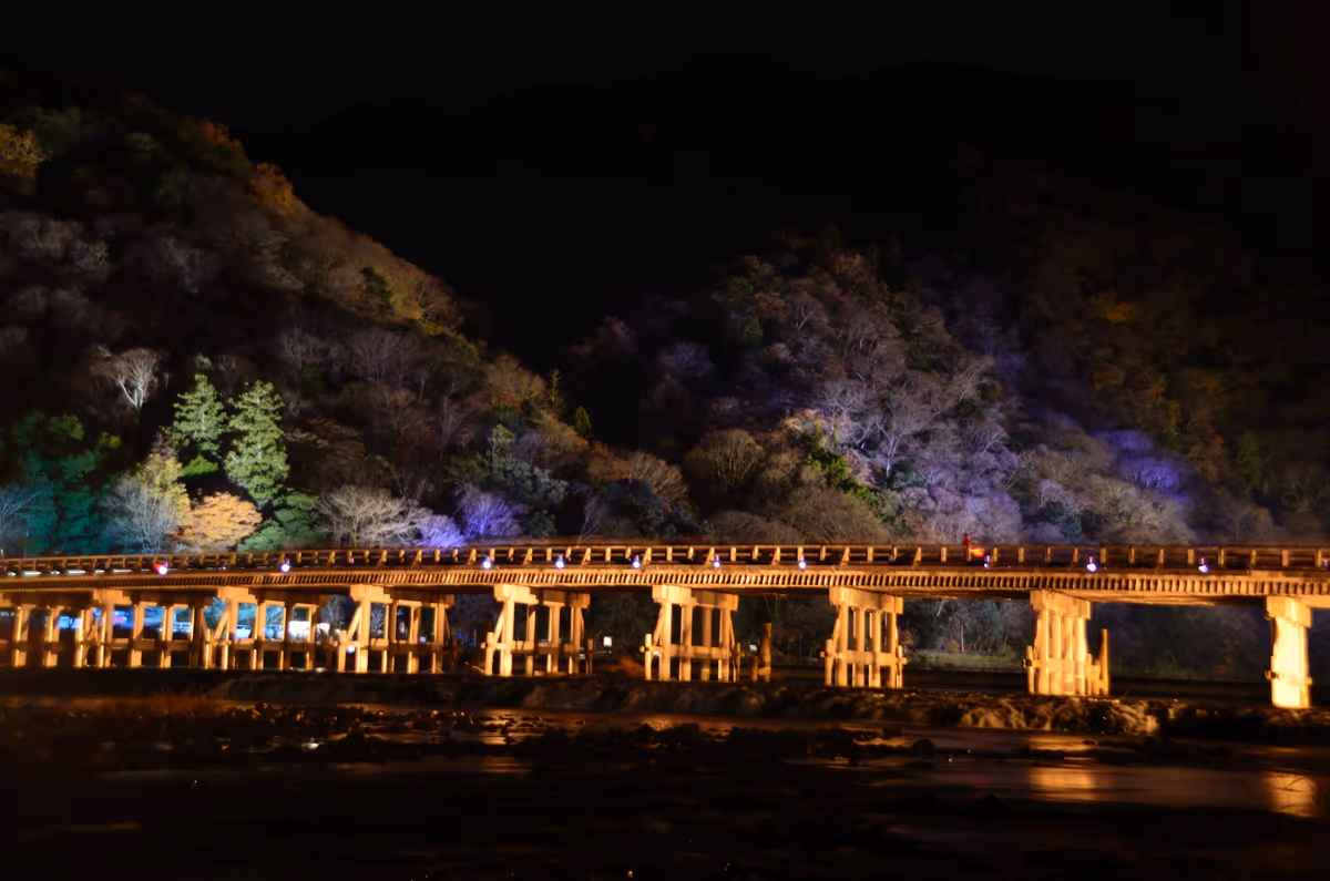 投稿写真：渡月橋　ライトアップ