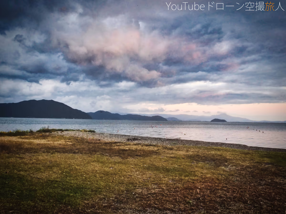 投稿写真：琵琶湖の絶景ドローン空撮　滋賀県高島市