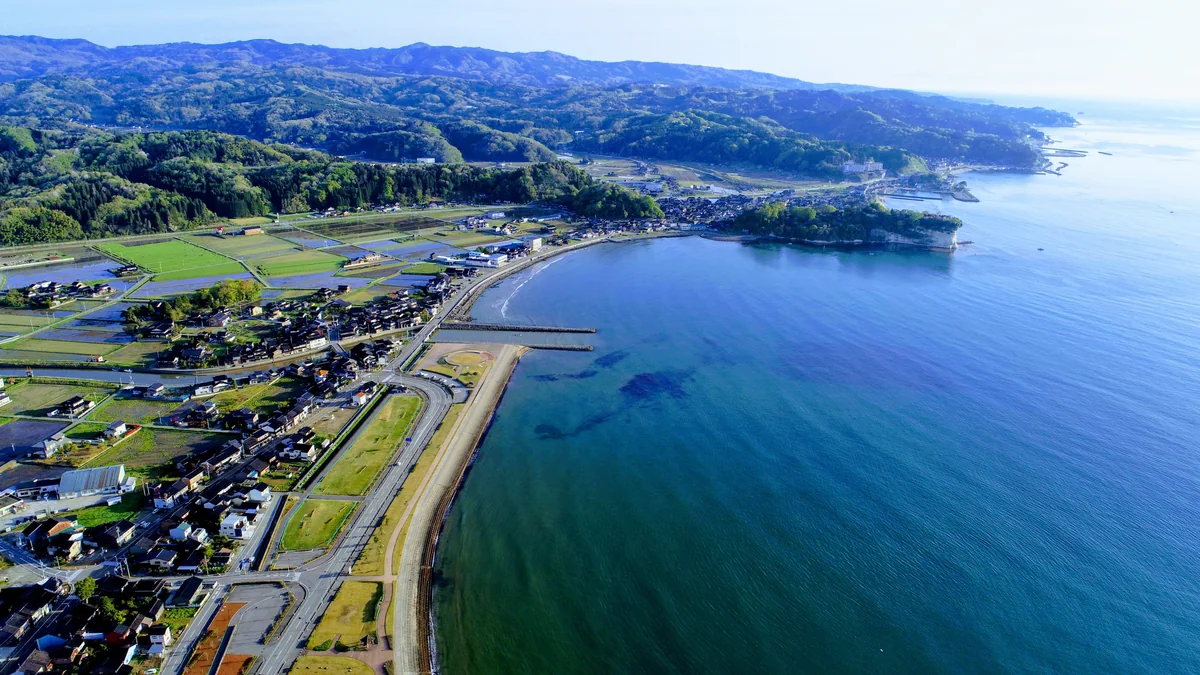 投稿写真：北大町から阿尾方面に向かって