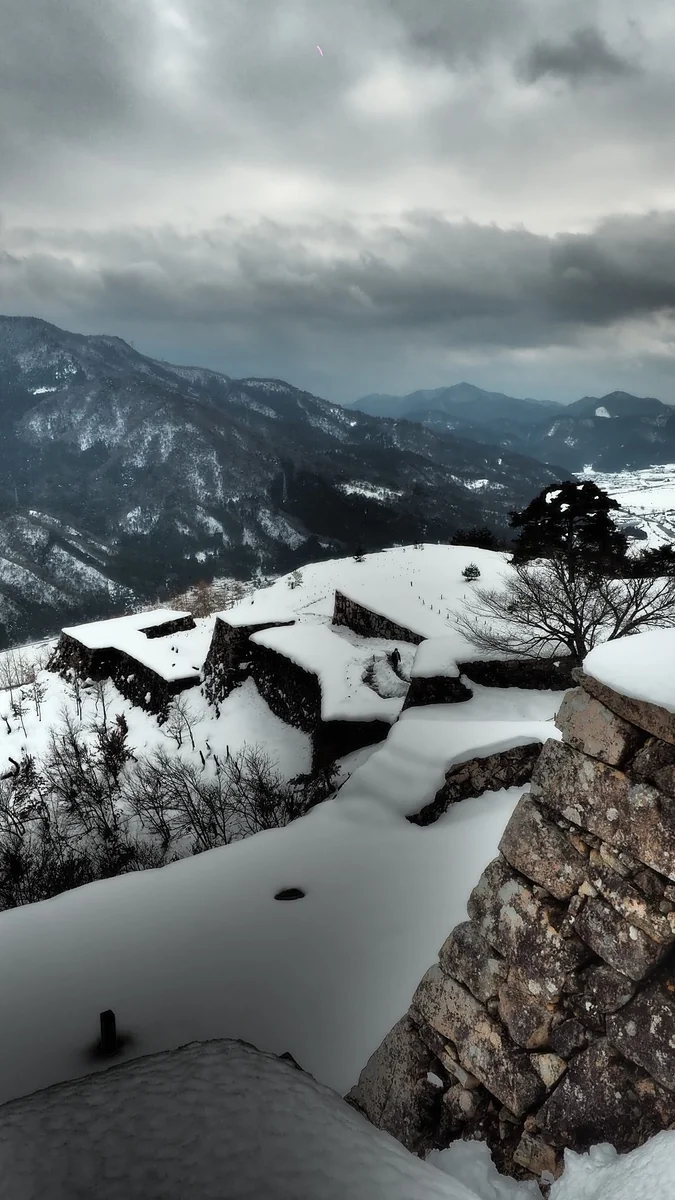 投稿写真：雪の竹田城