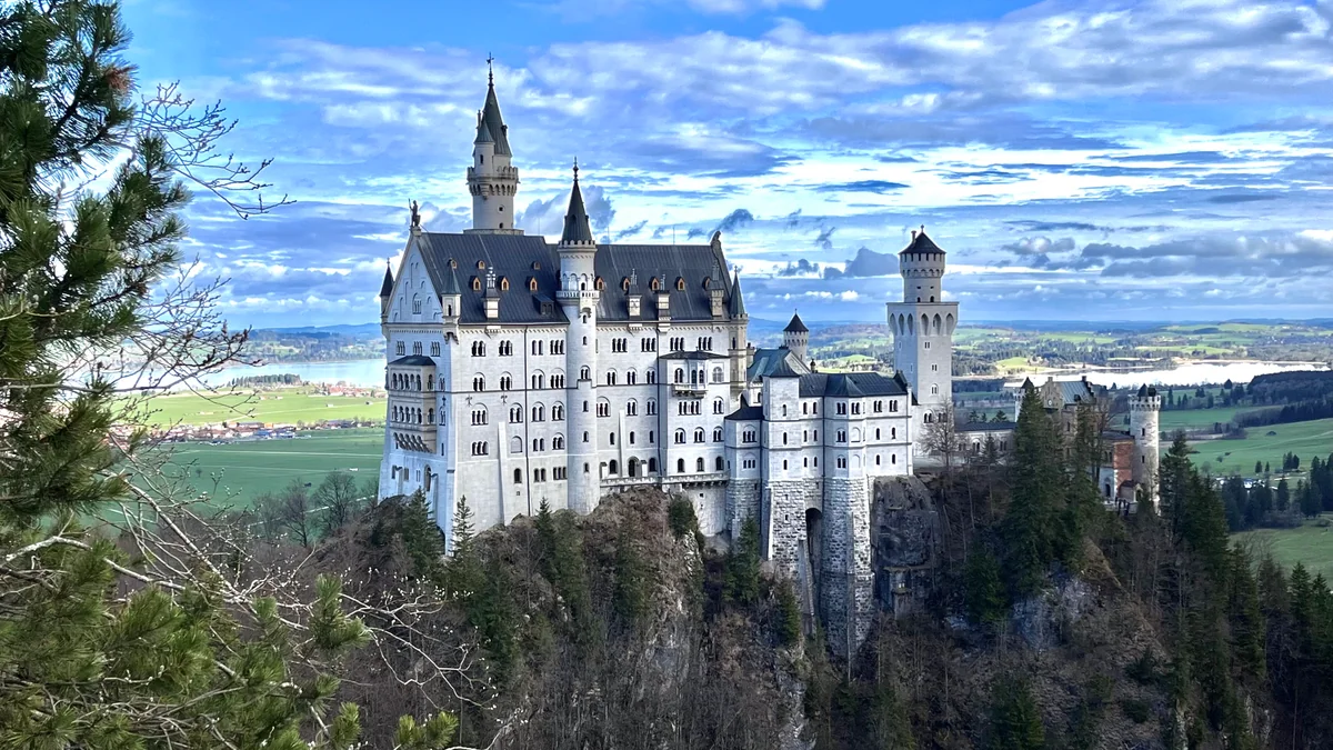 投稿写真：冬の終わりのノイシュヴァンシュタイン城