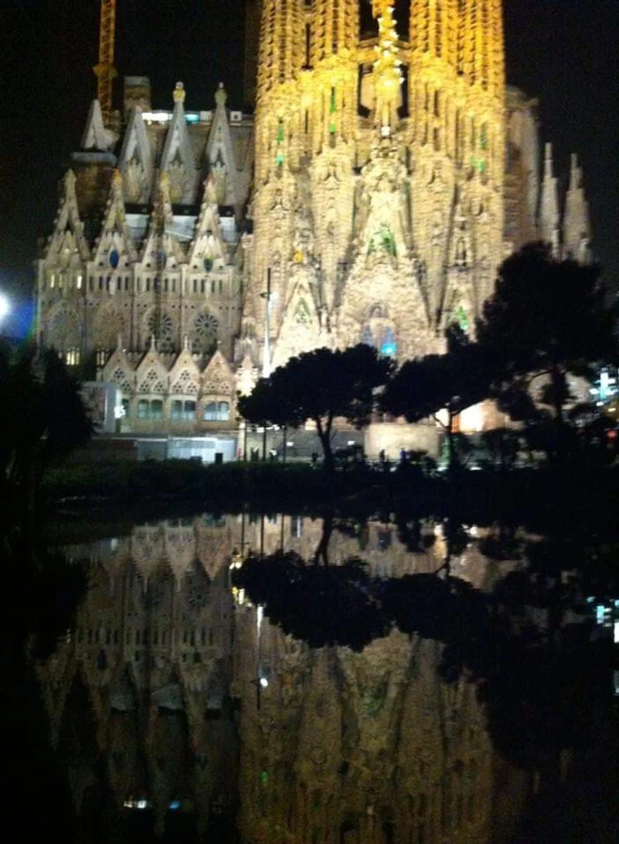 投稿写真：サグラダファミリアの前の池