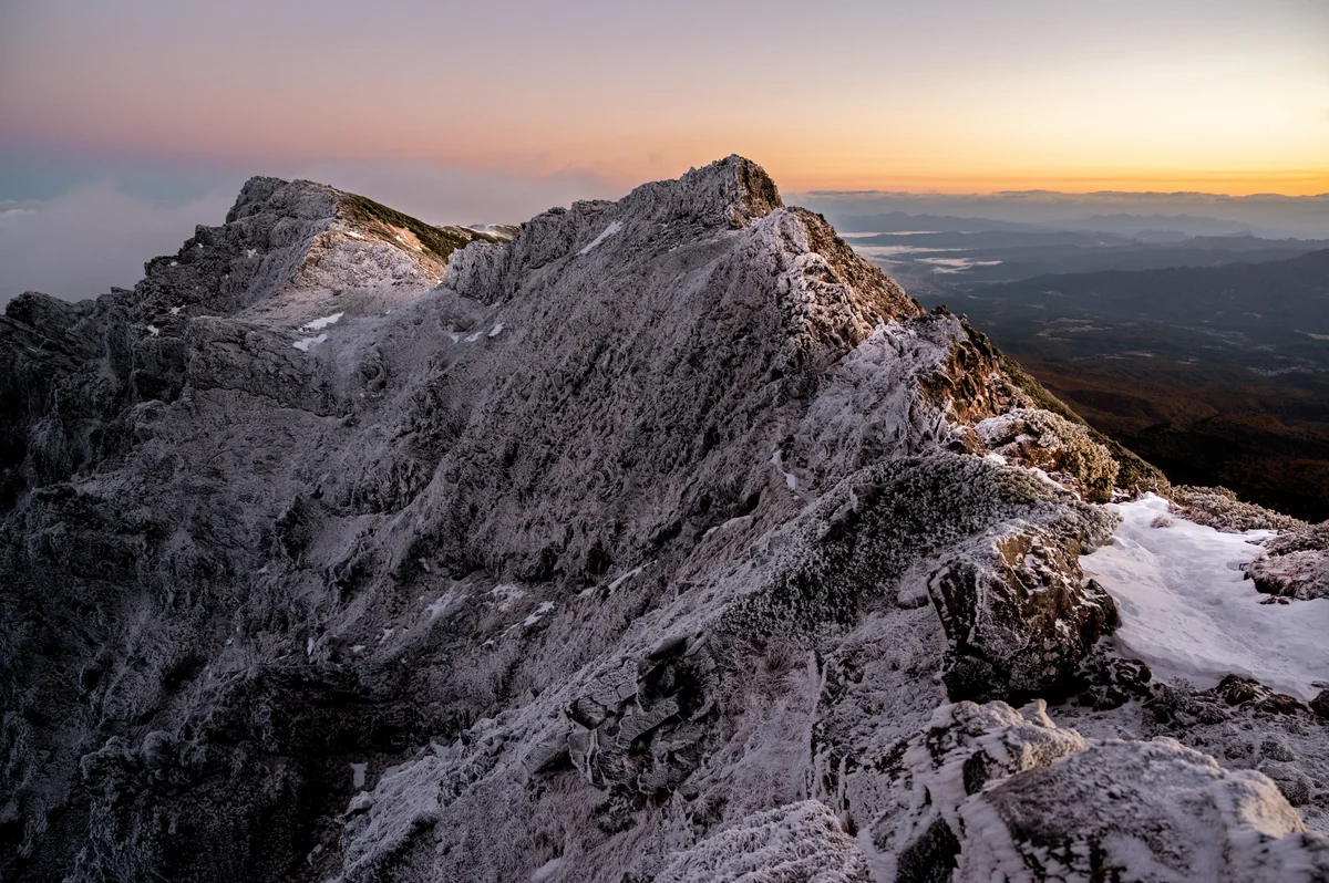 投稿写真：凍てつく山