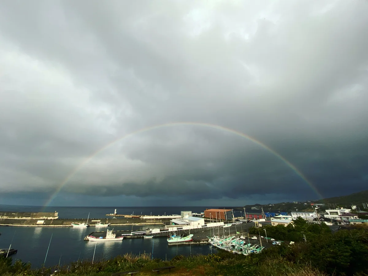 投稿写真：朝の虹