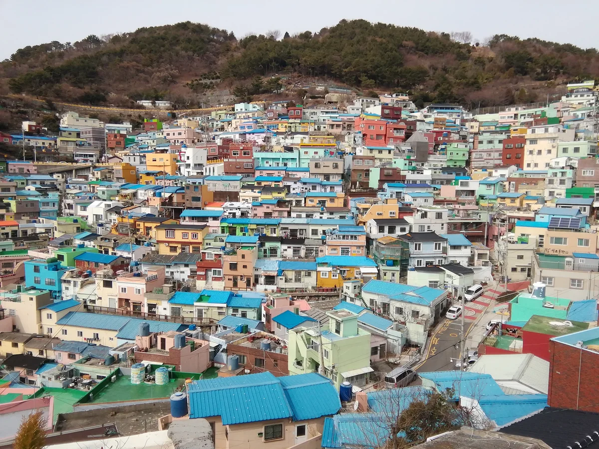 投稿写真：釜山・甘川洞文化村を一望