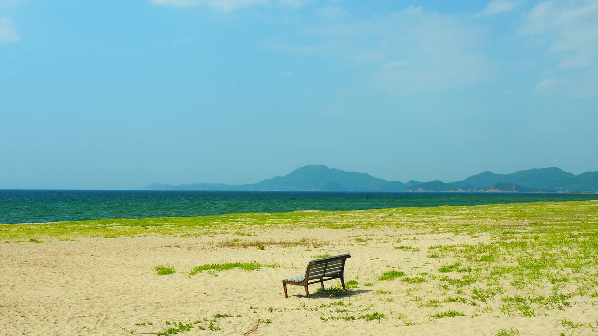 投稿写真：海辺のベンチ