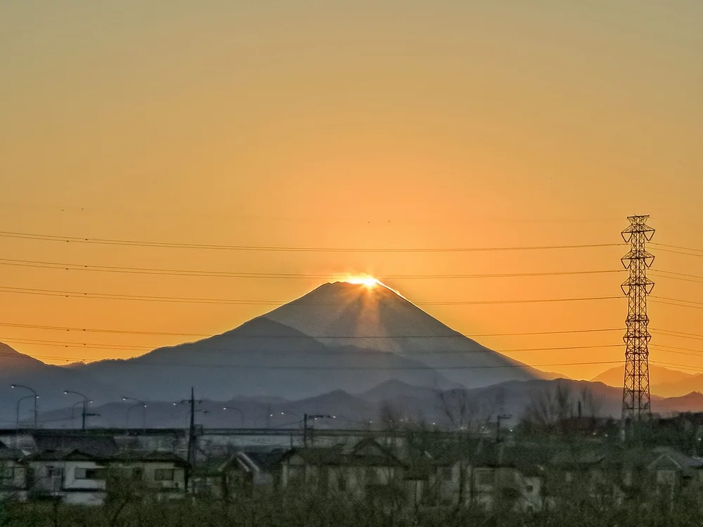 投稿写真：ダイヤモンド富士最後の輝き