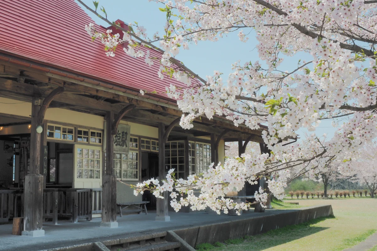 投稿写真：旧国鉄日中線　熱塩駅駅舎