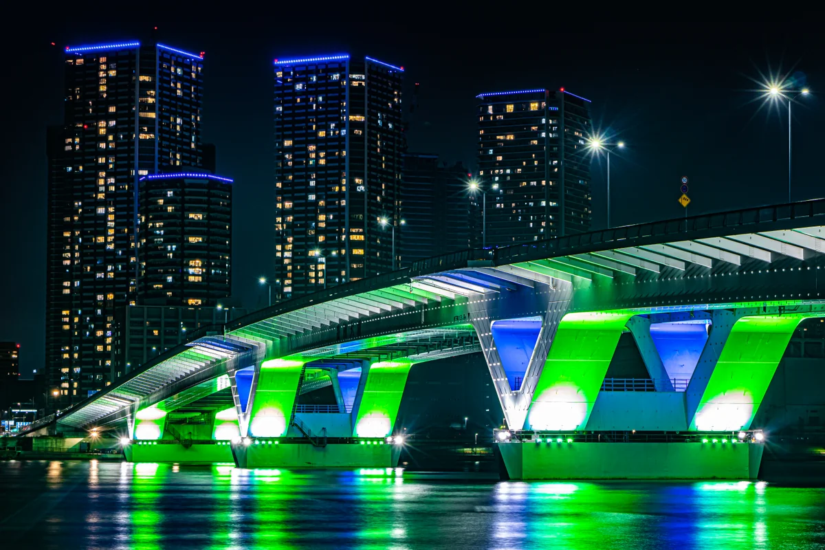 投稿写真：豊洲橋ライトアップ