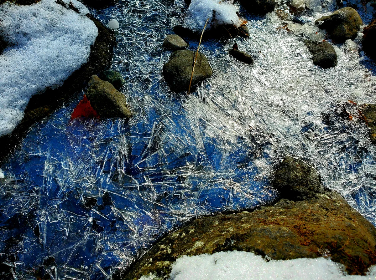 投稿写真：硝子みたいな川面