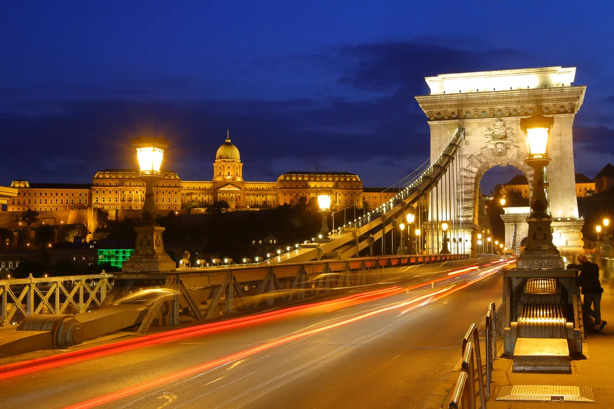 投稿写真：くさり橋夜景