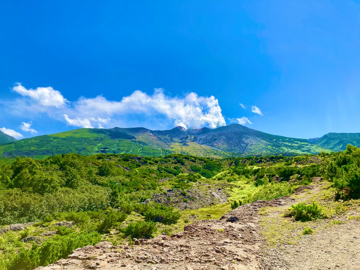 投稿写真：噴煙を上げる十勝岳