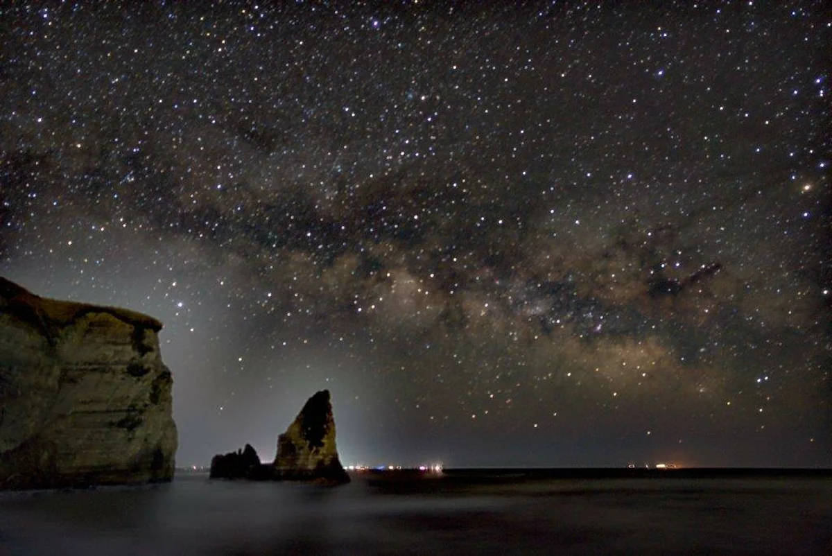 投稿写真：大波月海岸と天の川
