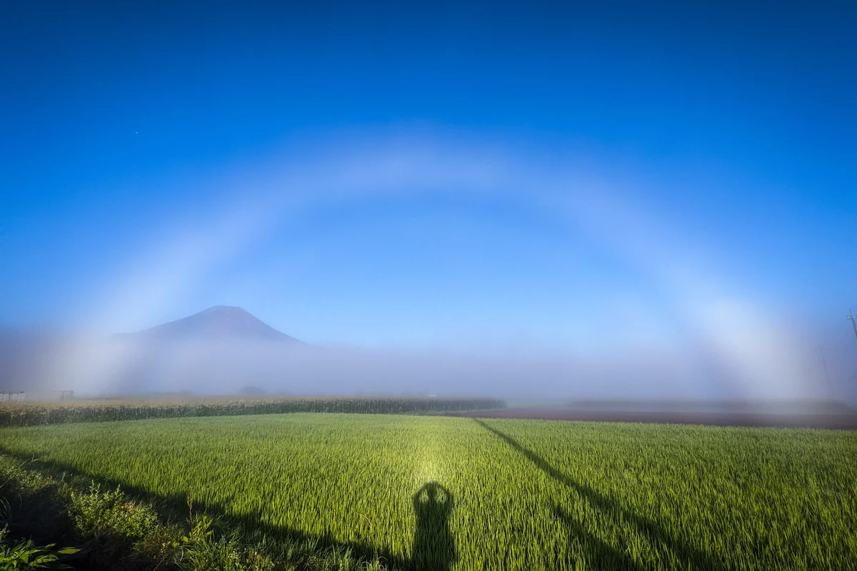 投稿写真：富士山と白虹