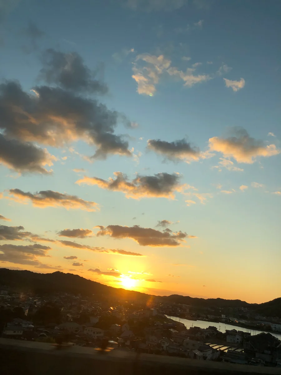投稿写真：今治市高速からの夕陽